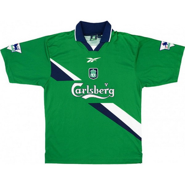 Thailande Maillot Football Liverpool Exterieur Retro 1999 2000 Vert